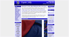 Desktop Screenshot of exoticsilks.com